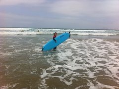 Surfing in Famara