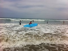 Surfing in Famara