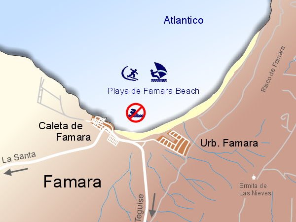 The red flags of Famara