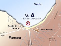 Las banderas rojas de Famara