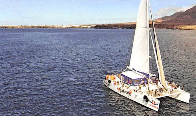 Do you fancy an excursion with a large sailing catamaran?
