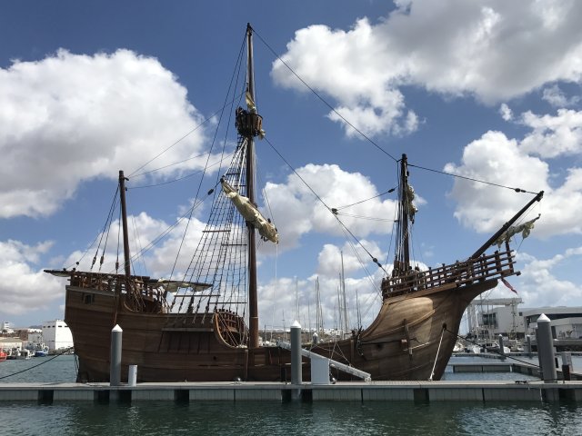 In the footsteps of Christopher Columbus with the Santa Maria