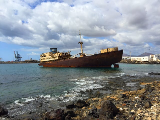 Das Wrack der Telamon vor Lanzarote