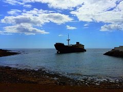 El naufragio Telamón fuera de Lanzarote